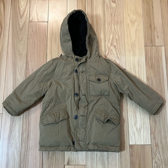 Baby Gap tan toddler Boy parka coat size 4